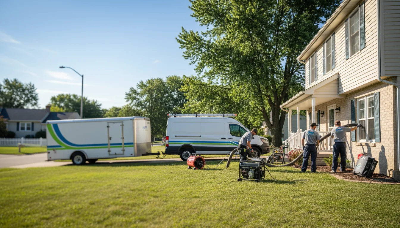 Flooded Basement Restoration And Cleanup With Repair in Greenwood, MO near me